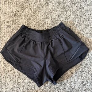Lululemon Athletica Hotty Hot Black Shorts 2.5 low rise